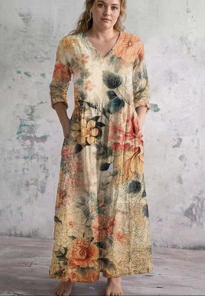 Rosavienne | Sukienka Maxi Vintage Bloom