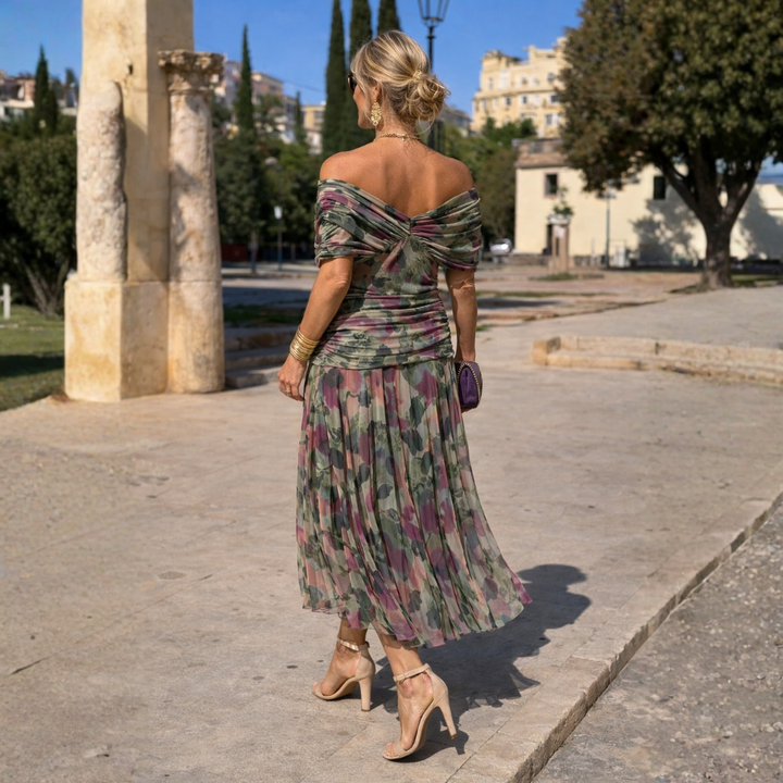 Eleanor | Sukienka Maxi z Odkrytymi Ramionami