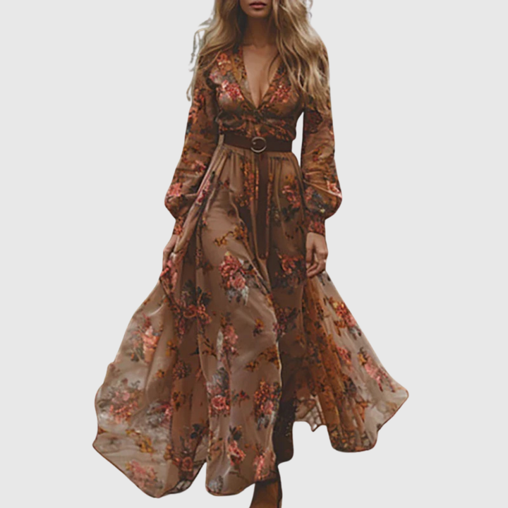 Alina Soleil | Romantyczna Sukienka Boho Maxi