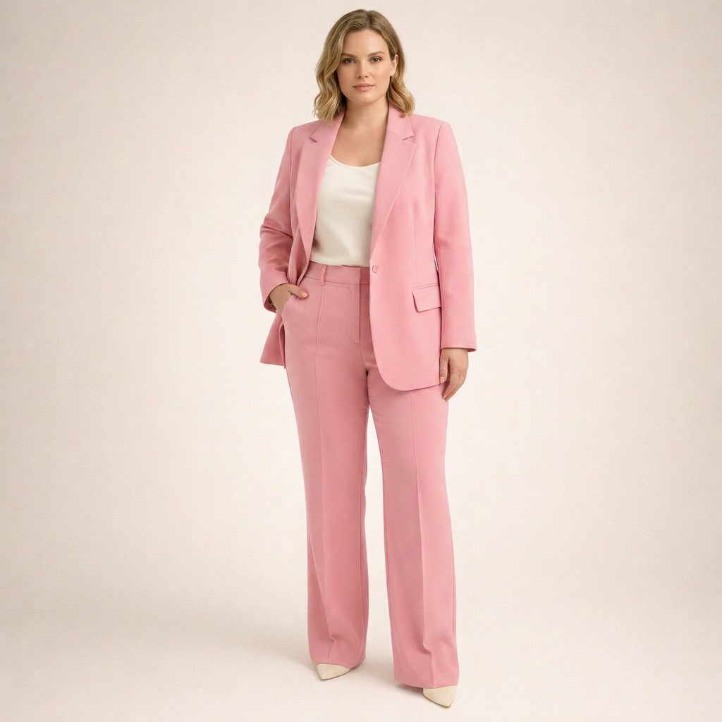 Vanessa | Elegancki zestaw garniturowy z rozszerzanymi spodniami