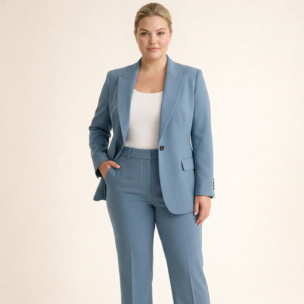 Vanessa | Elegancki zestaw garniturowy z rozszerzanymi spodniami