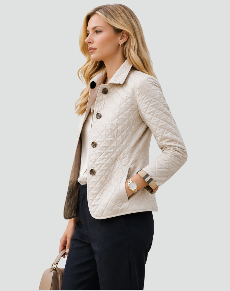 BELLUCCI MILANO | KURTKA QUILTED Z GUZIKAMI DLA KOBIET