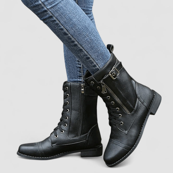 Tallulah | Zapięte Botki w Stylu Western