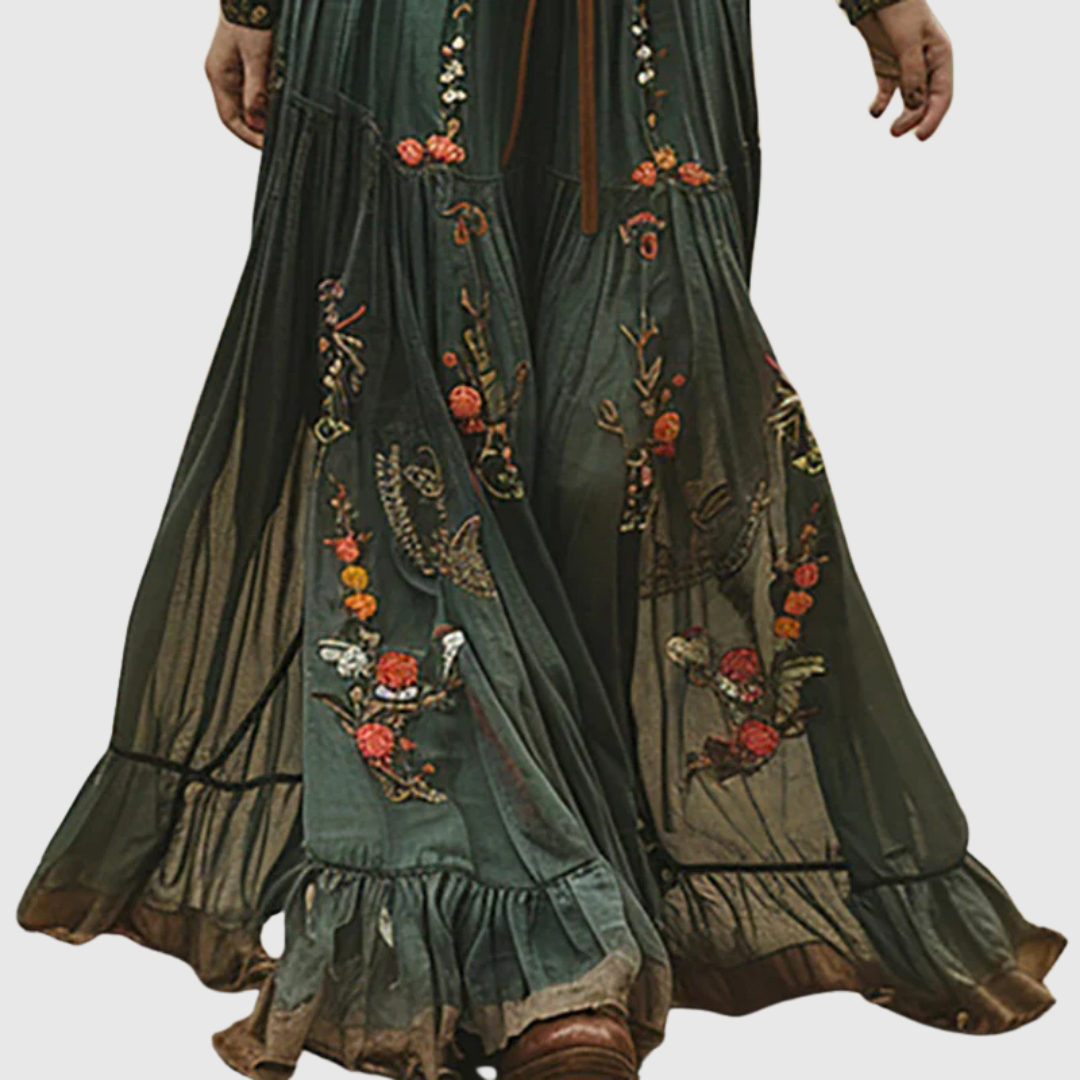 Alina Soleil | Romantyczna Sukienka Boho Maxi