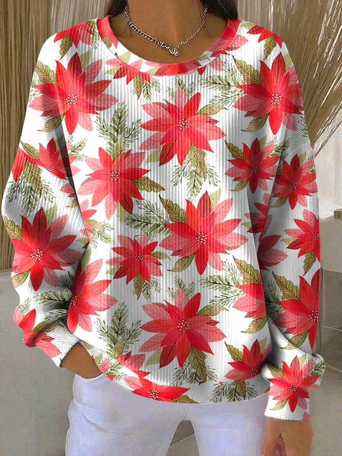 Katherine | Sweter Kwiatowy Komfort