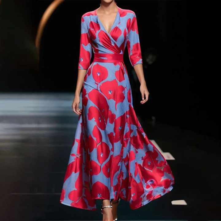 Vivian | Stylowa Elegancka Sukienka w Print