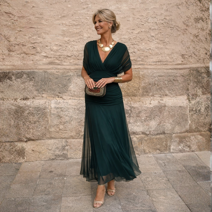 Eleanor | Sukienka Maxi z Odkrytymi Ramionami