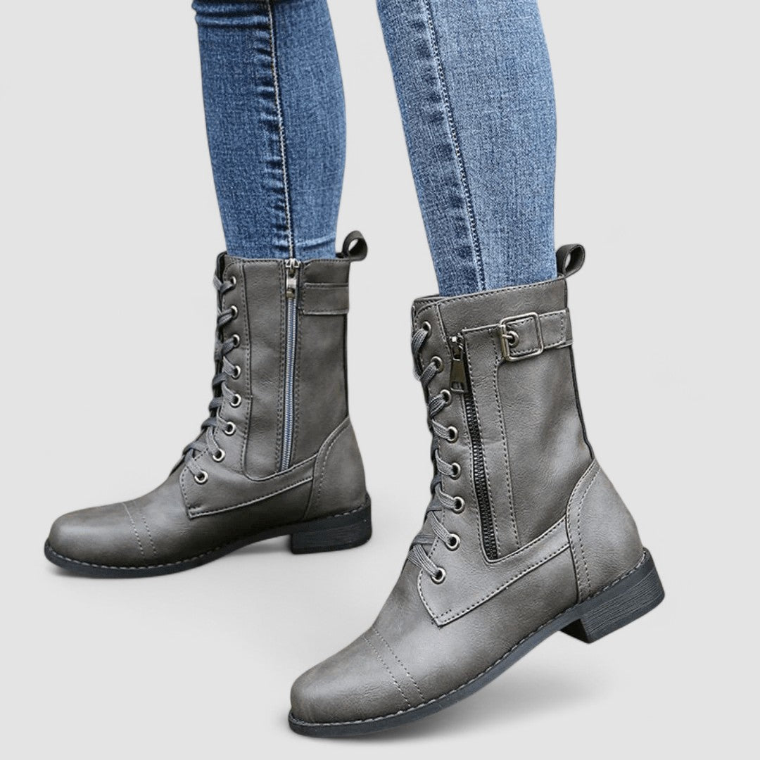 Tallulah | Zapięte Botki w Stylu Western