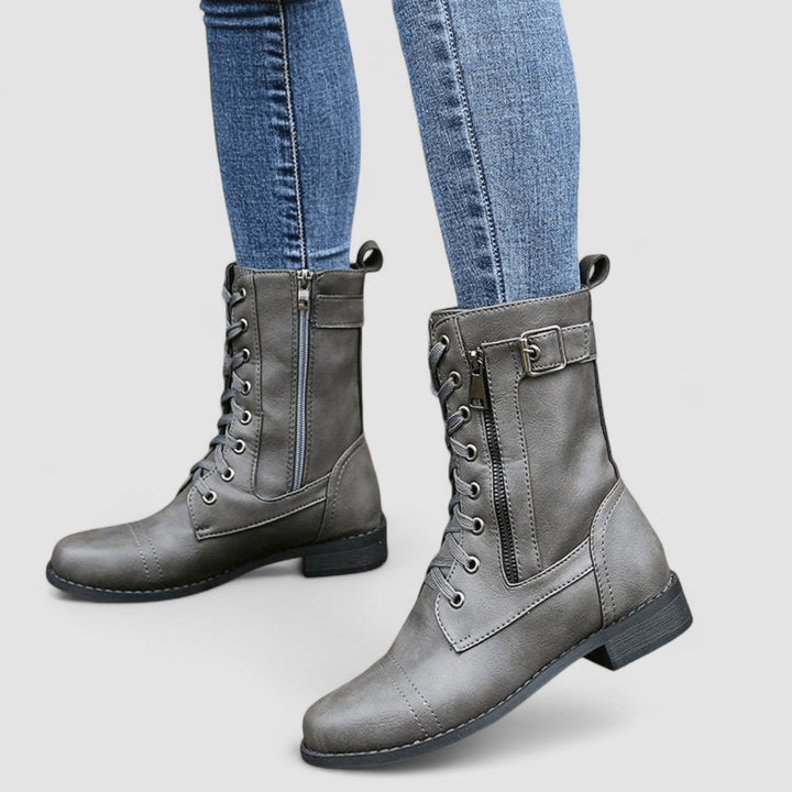 Tallulah | Zapięte Botki w Stylu Western