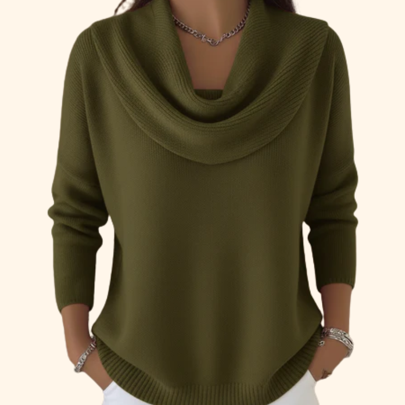 Vivienne | Sweter z dekoltem typu cowl