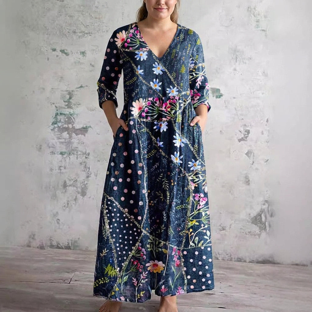 Celestine | Sukienka Maxi Midnight Garden