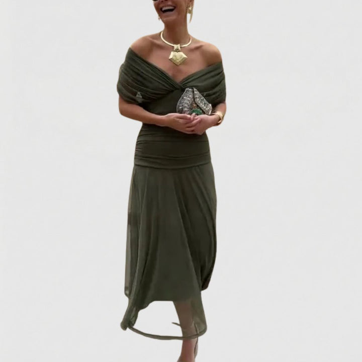 Jade - Elegancka Zielona Sukienka