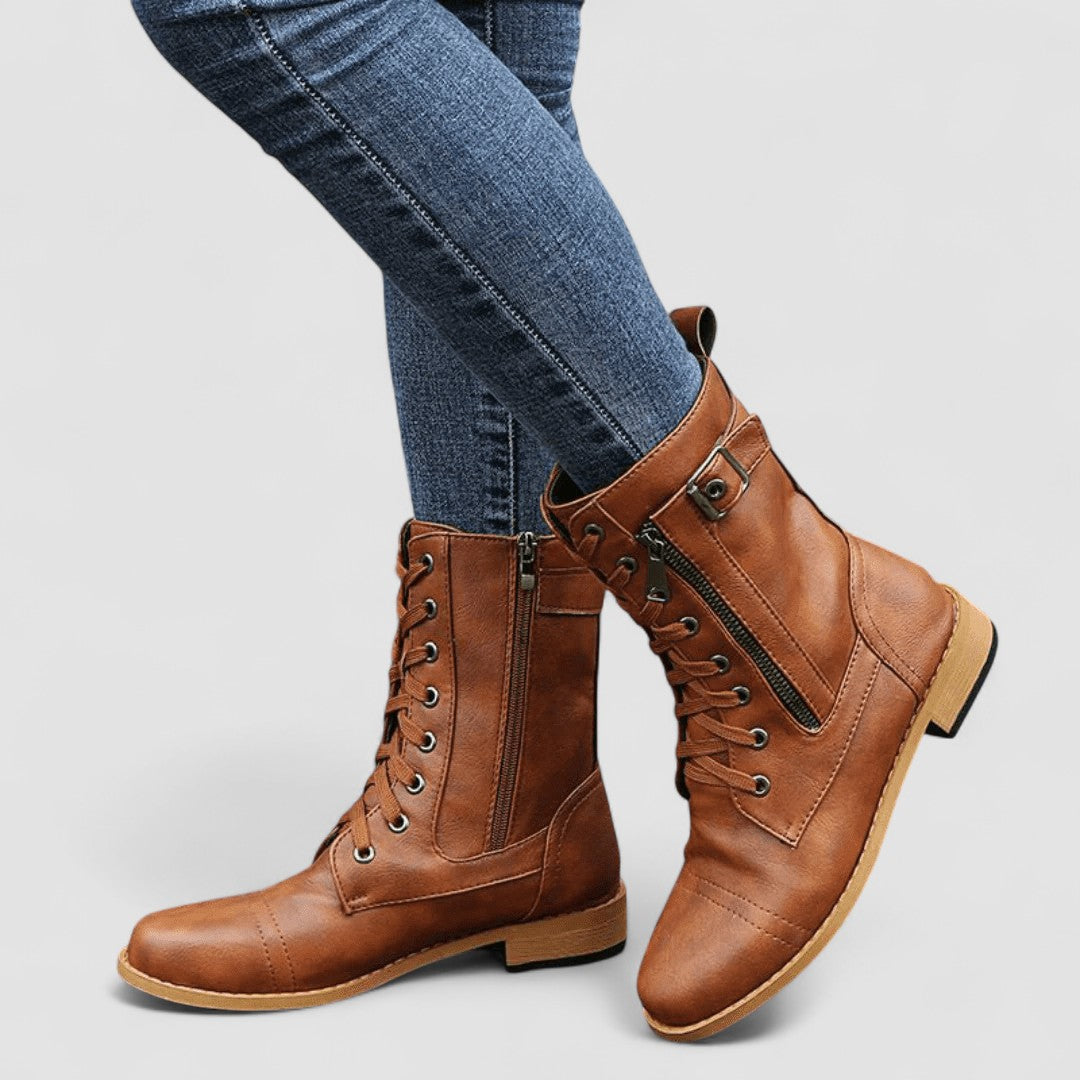 Tallulah | Zapięte Botki w Stylu Western