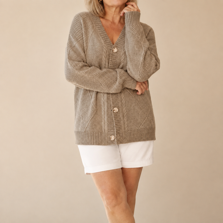 Karin™ | Miękki Sweter z Guzikami