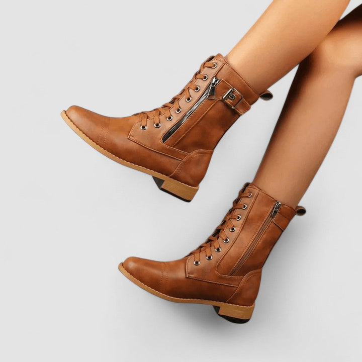 Tallulah | Zapięte Botki w Stylu Western