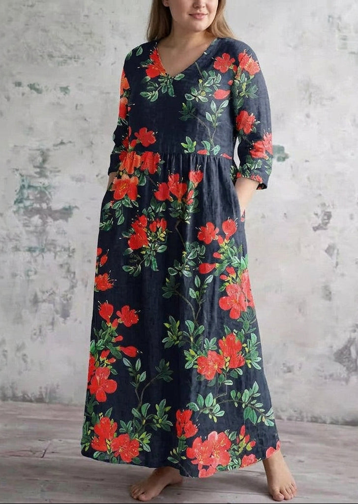 Valerina | Sukienka Maxi Scarlet Bloom