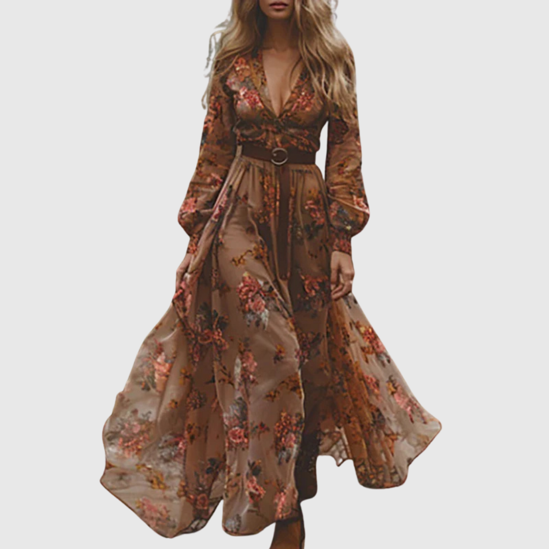 Alina Soleil | Romantyczna Sukienka Boho Maxi