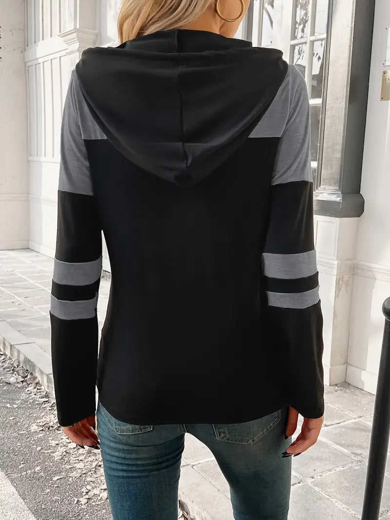 Elegancka Casual Hoodie z długim rękawem