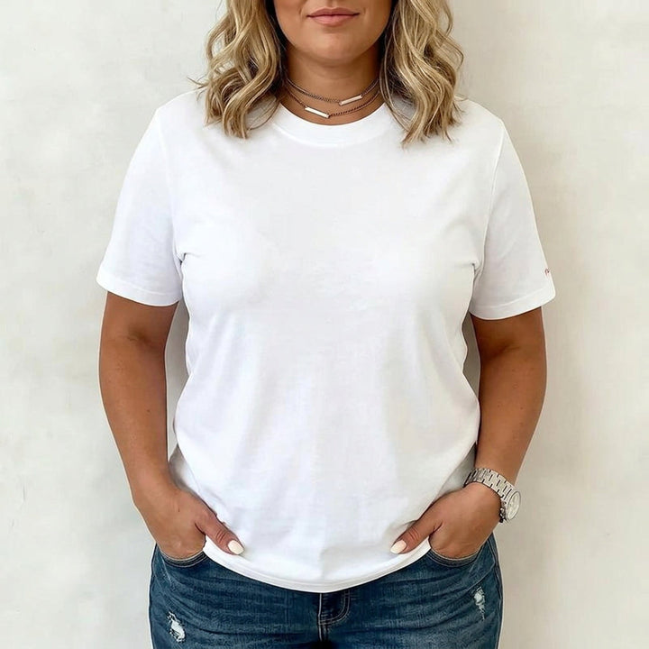 Mila | Casual T-shirt w jednolitym kolorze