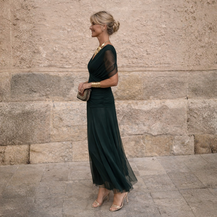 Eleanor | Sukienka Maxi z Odkrytymi Ramionami