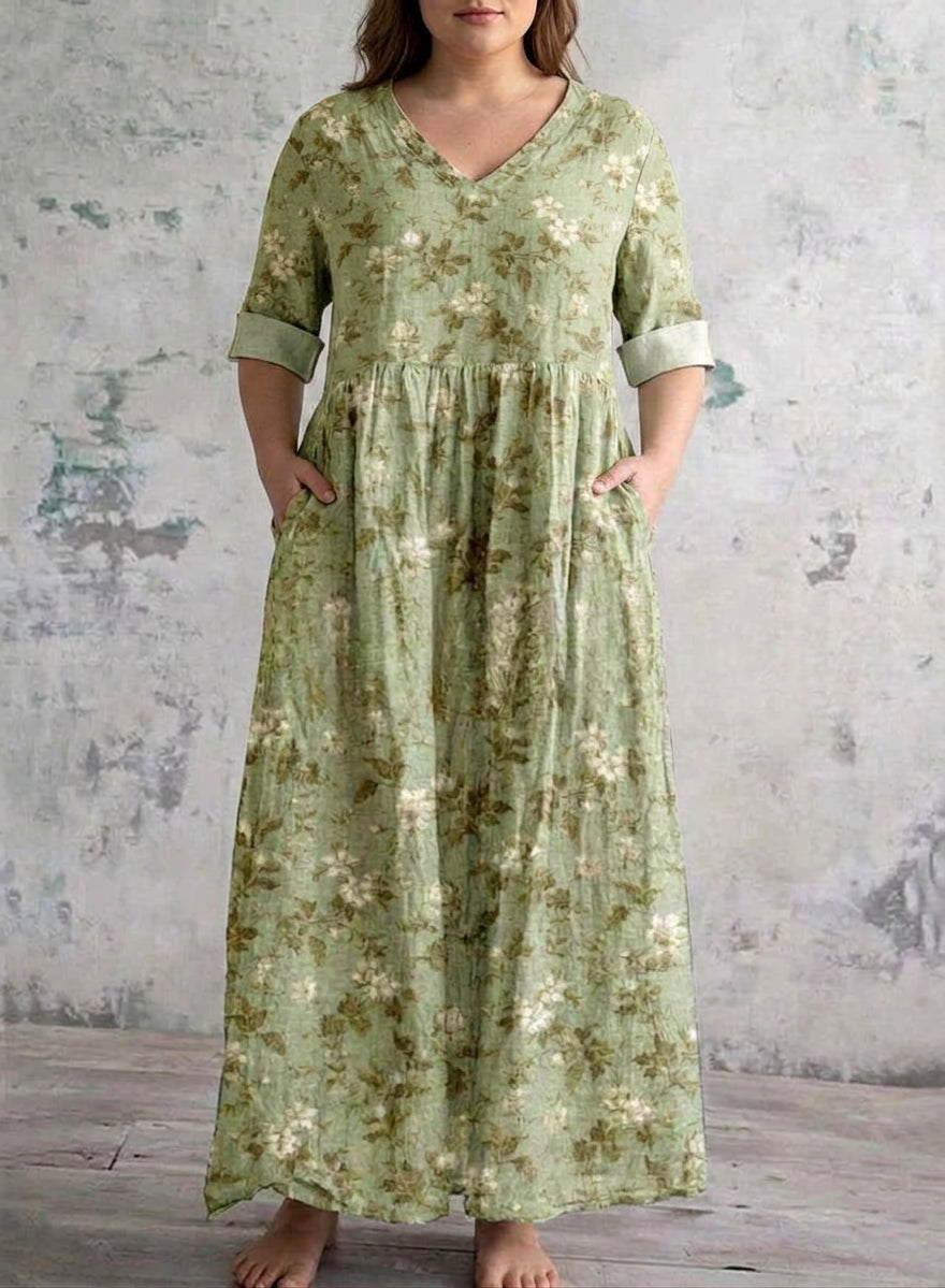 Sylvera | Sukienka Maxi Sage Meadow