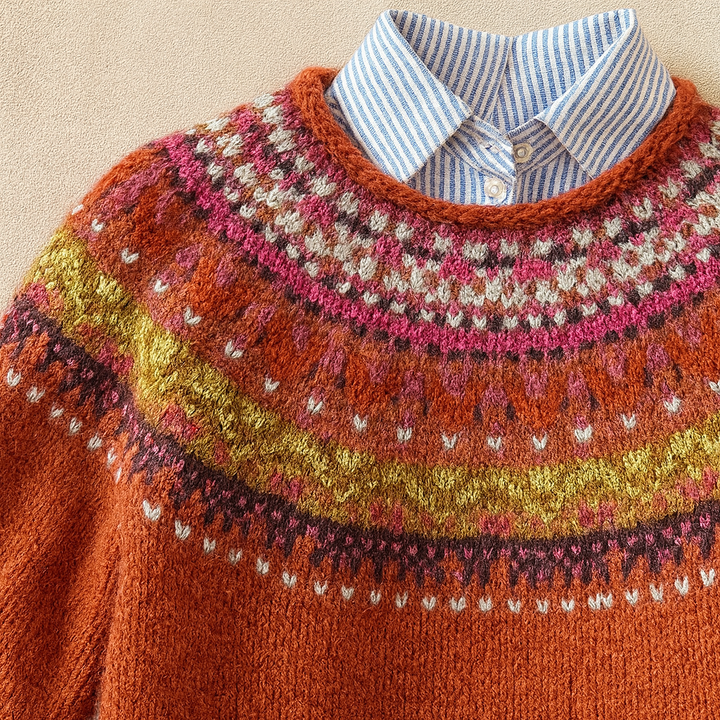 Simona™ | Elegancki Vintage Sweter Dzianinowy