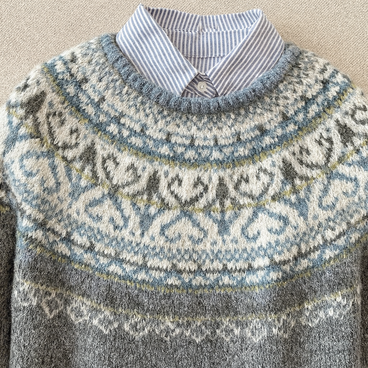 Cheryl™ | Stylowy Vintage Sweter Robiony na Drutach