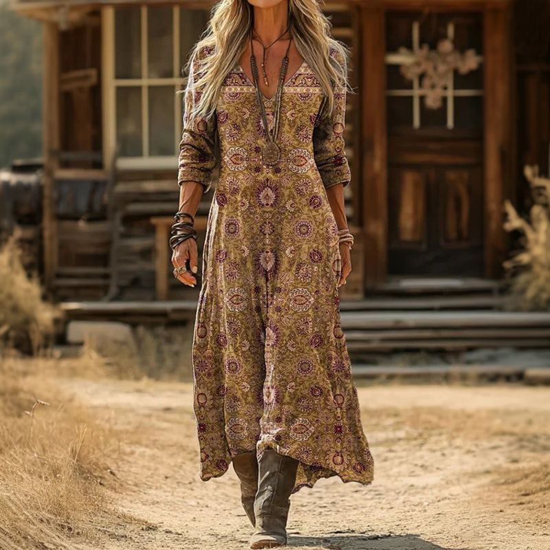 Nicole | Luźna Sukienka w Stylu Boho