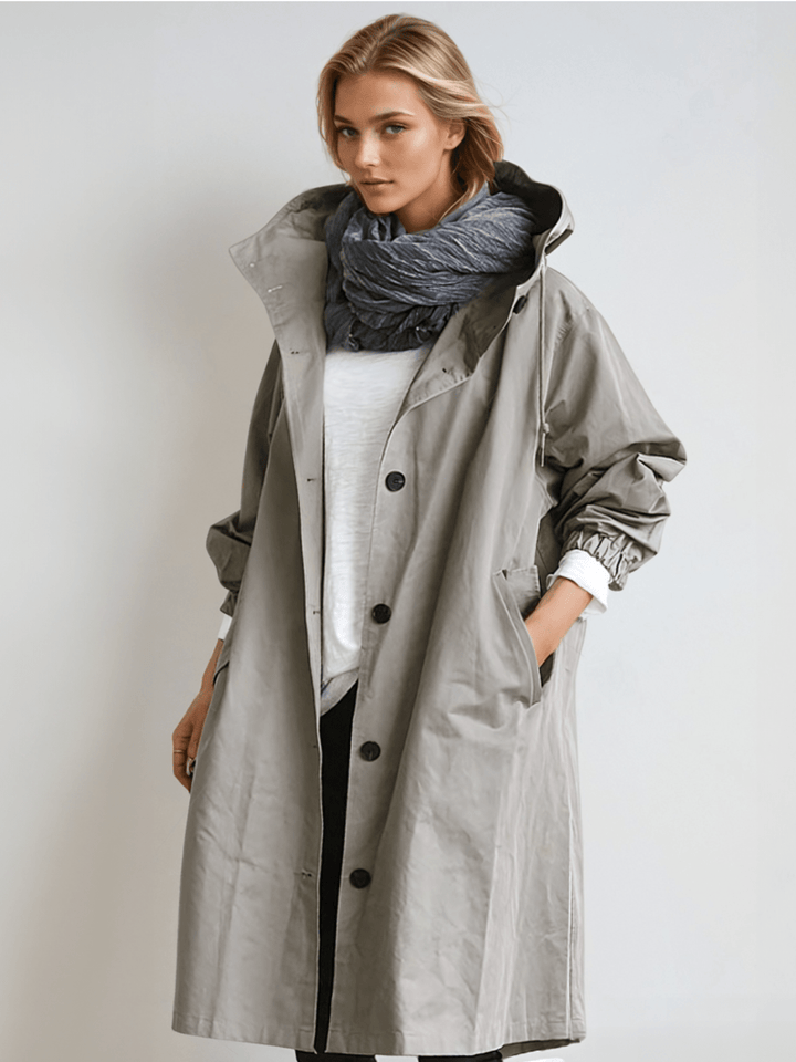 Elżbieta | Płaszcz trench wodoodporny