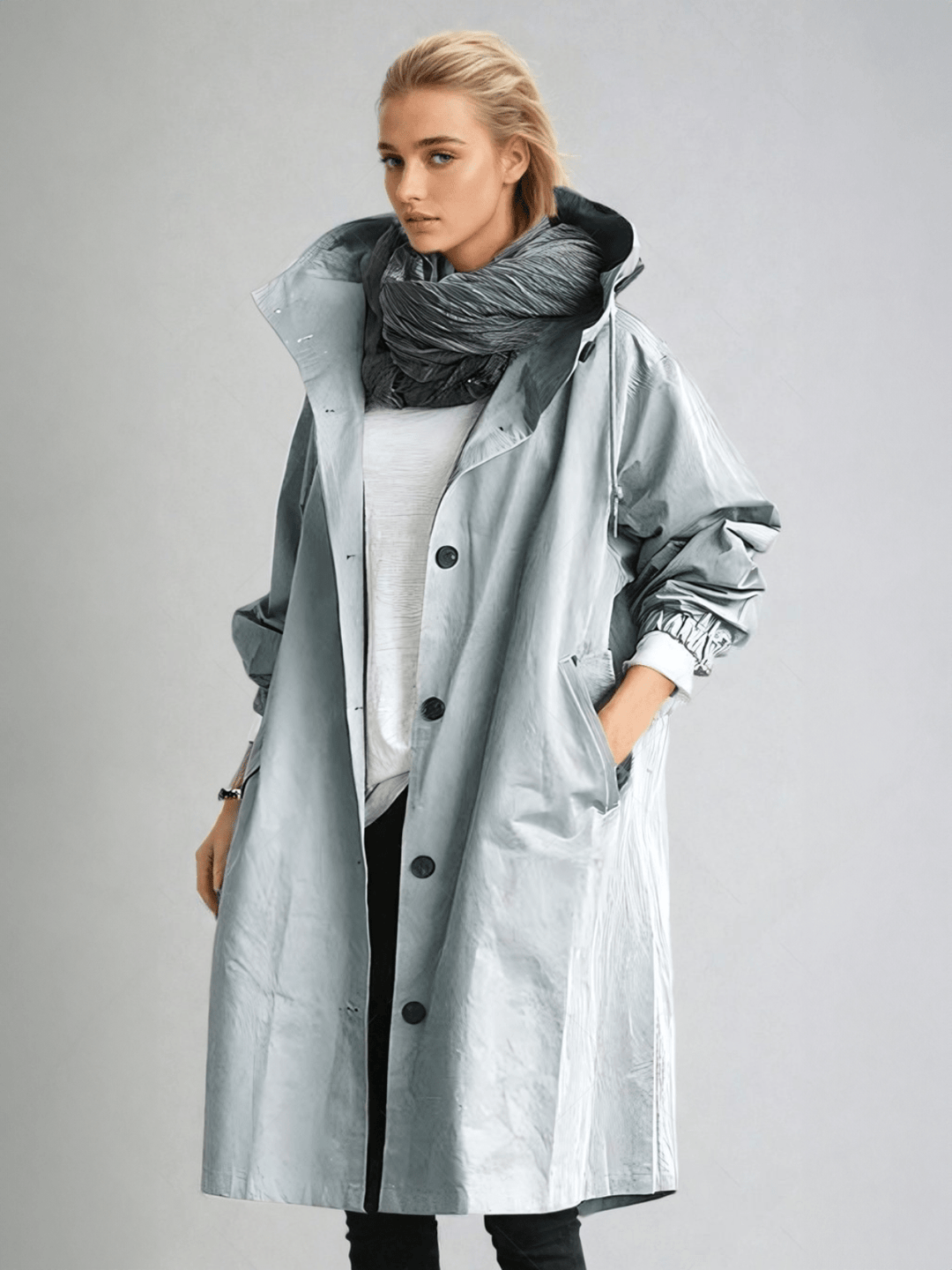 Elżbieta | Płaszcz trench wodoodporny
