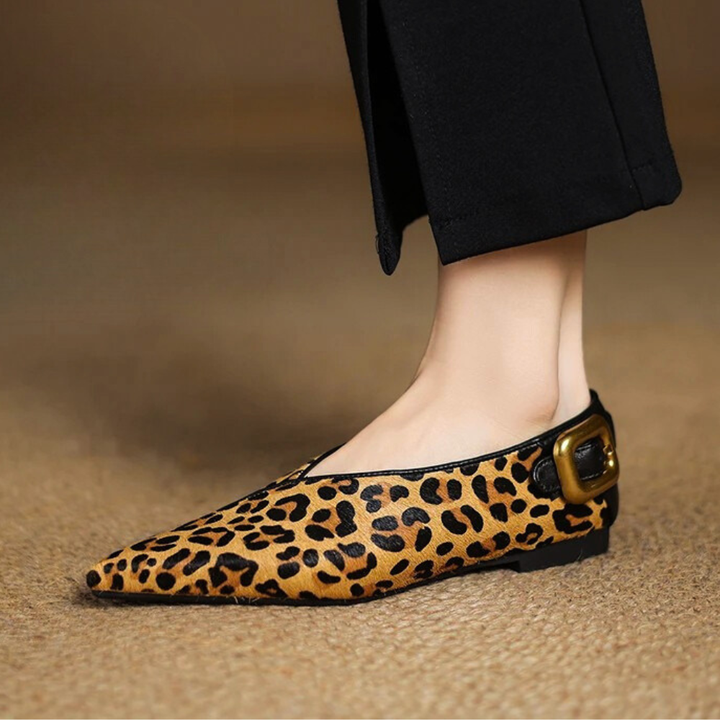 Płaskie Buty Skórzane Ferina