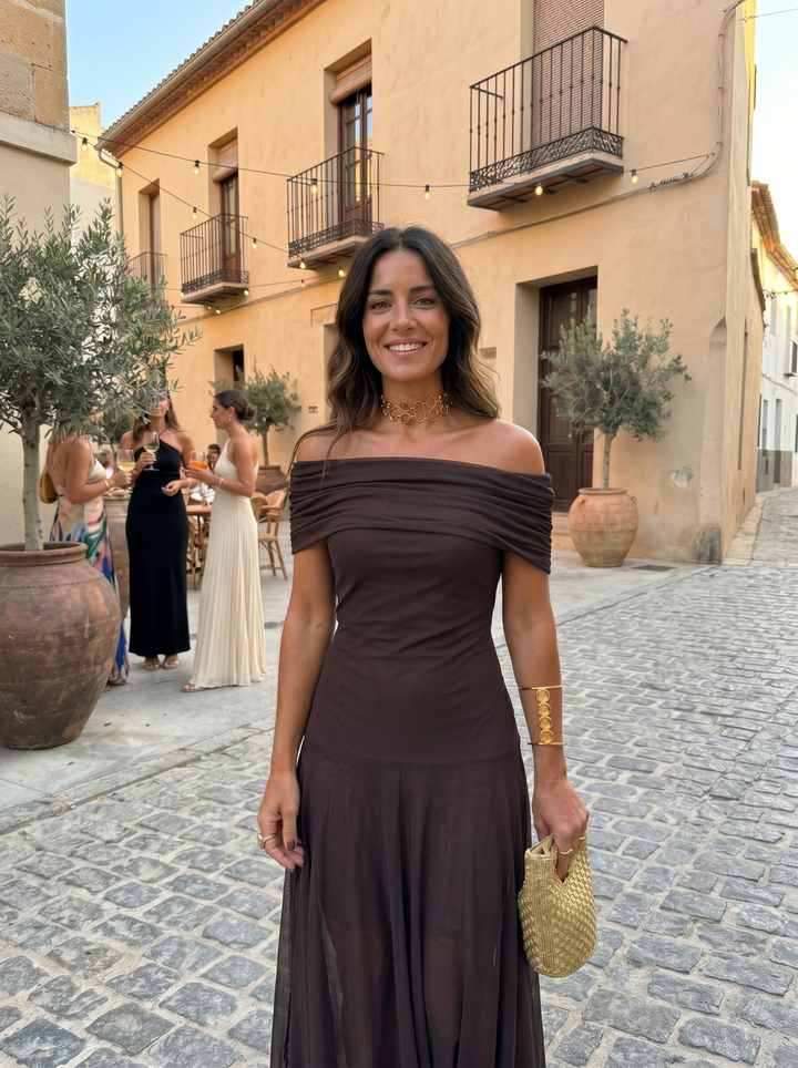 Maya | Elegancka i prosta sukienka maxi