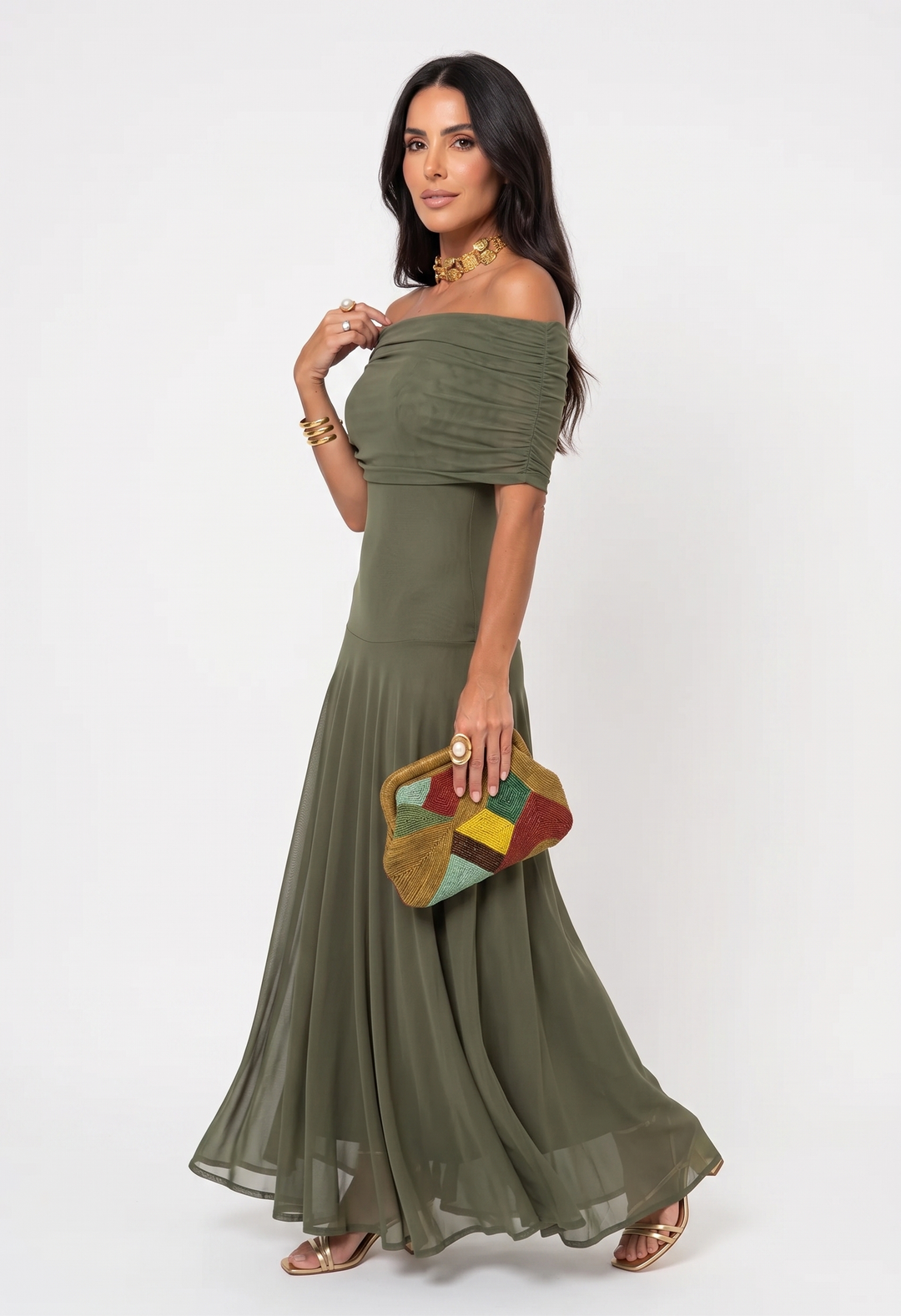 Maya | Elegancka i prosta sukienka maxi
