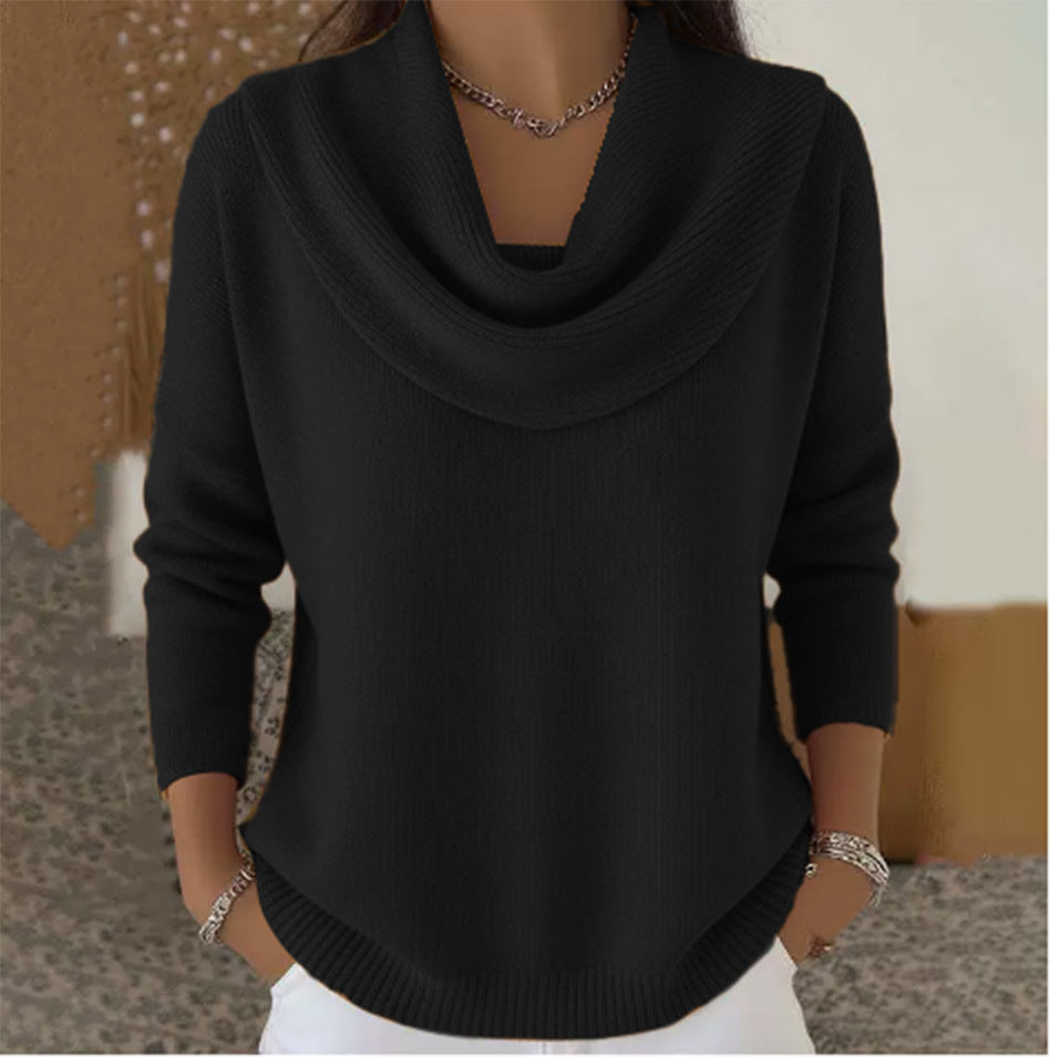 Vivienne | Sweter z dekoltem typu cowl
