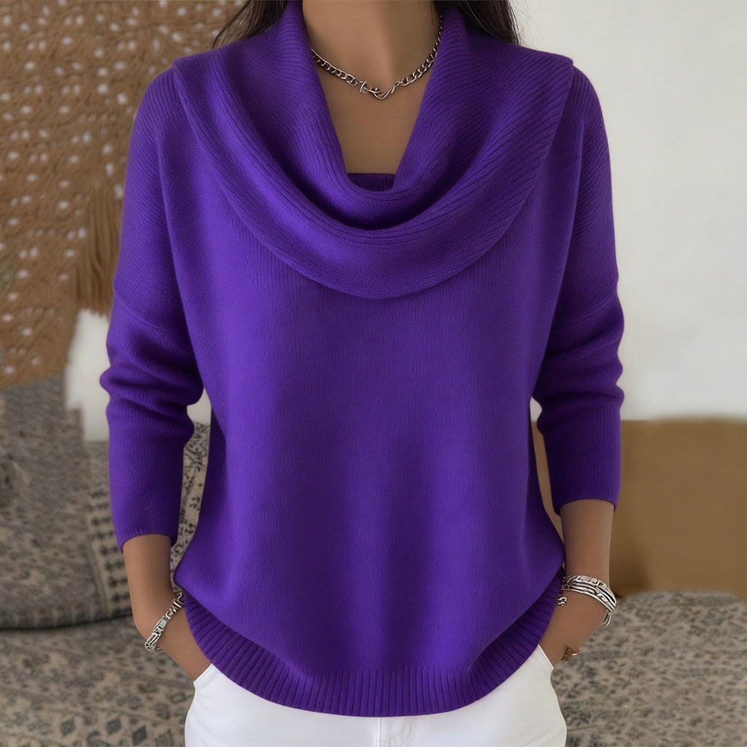 Vivienne | Sweter z dekoltem typu cowl