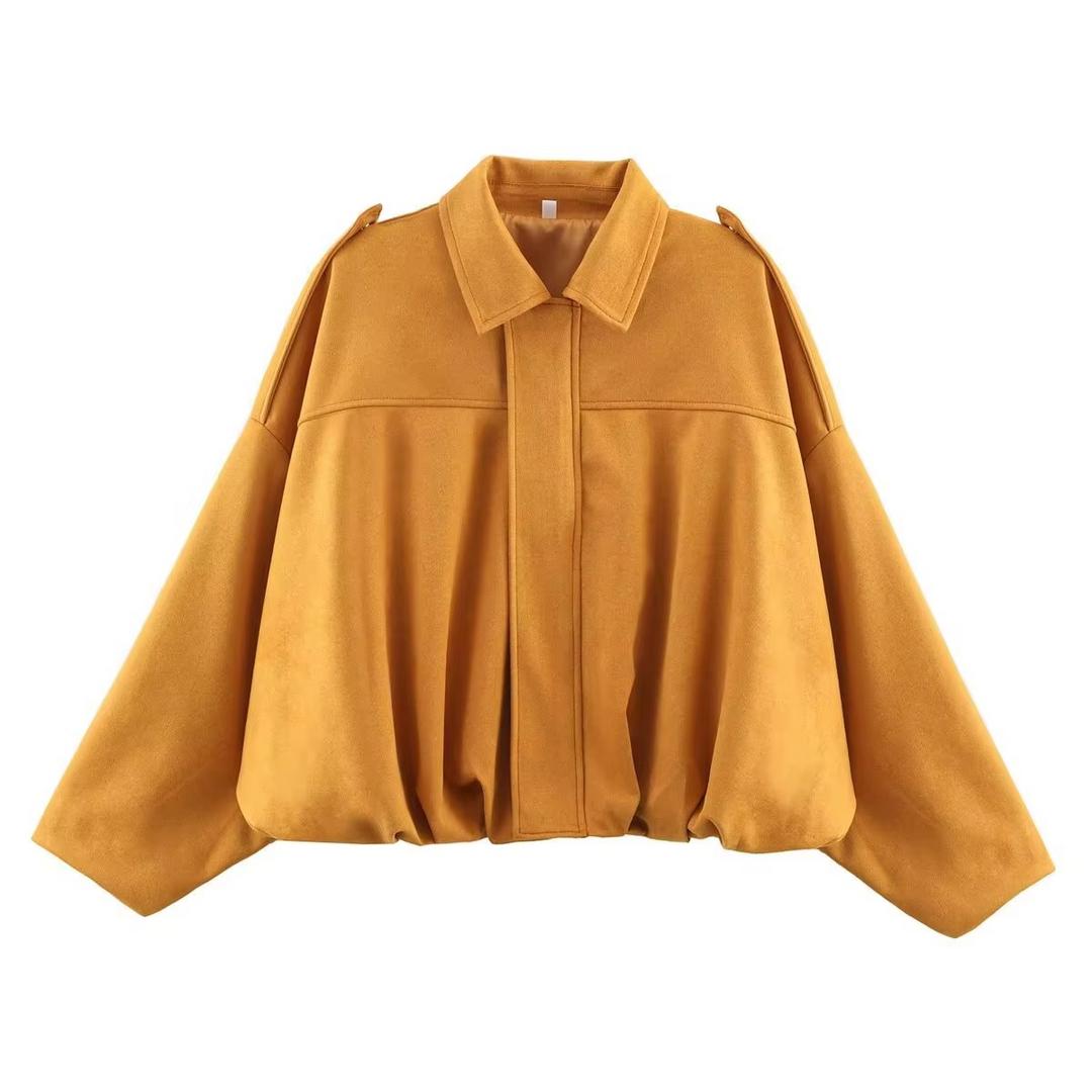 Kobieca Vintage Oversized Kurtka Bomber