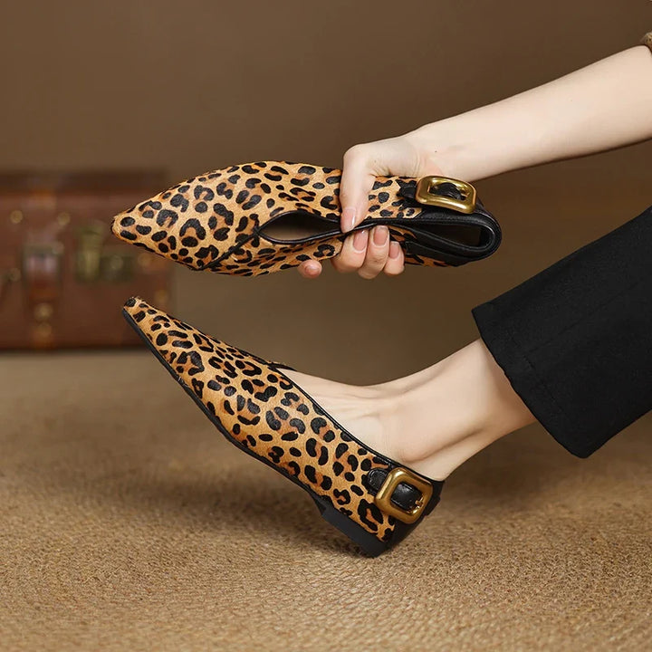 Płaskie Buty Skórzane Ferina