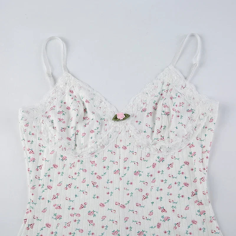 JOY™ – Marzycielski Kwiatowy Body bez Rękawów