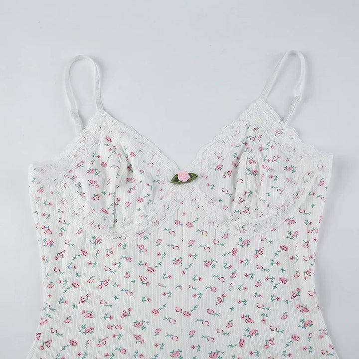 JOY™ – Marzycielski Kwiatowy Body bez Rękawów
