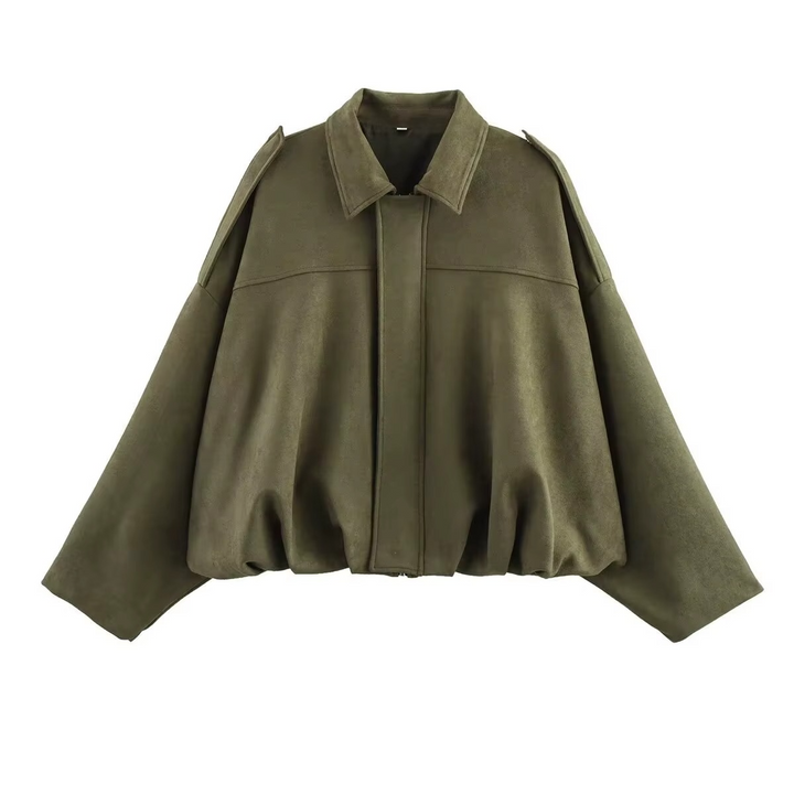 Kobieca Vintage Oversized Kurtka Bomber