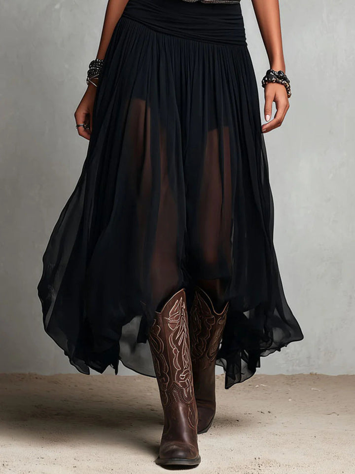Set Top Nero i Gonna Maxi w Tulle