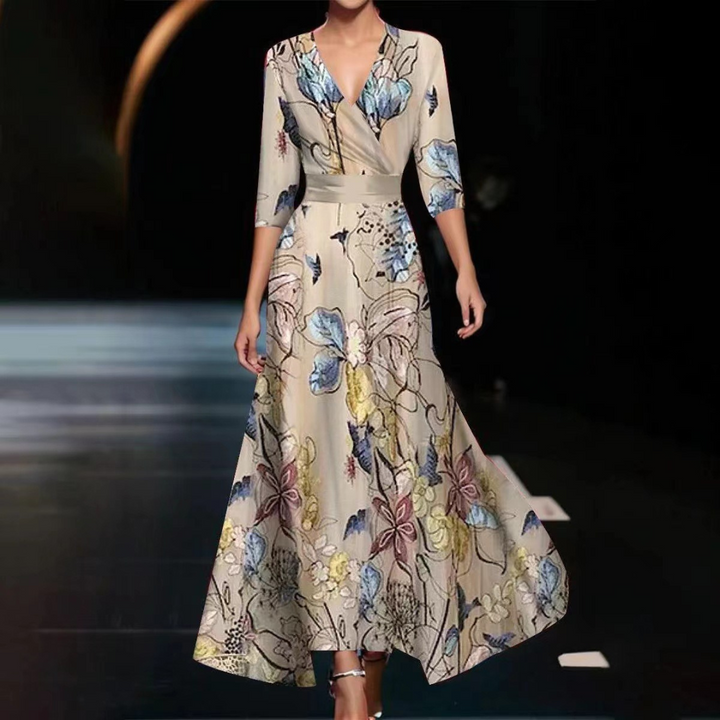 Vivian | Stylowa Elegancka Sukienka w Print