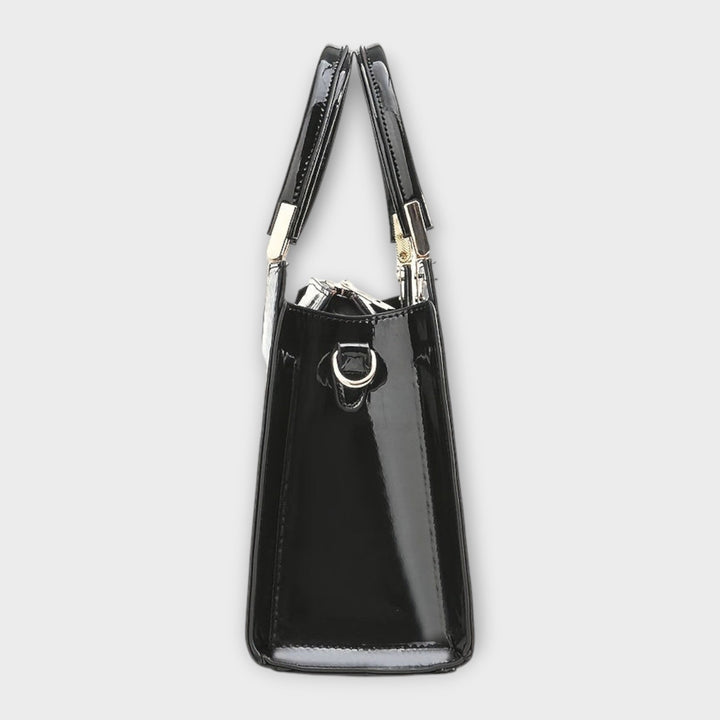 Maison Verdelle - Torebka ze wzorem błyszczącej skóry krokodyla