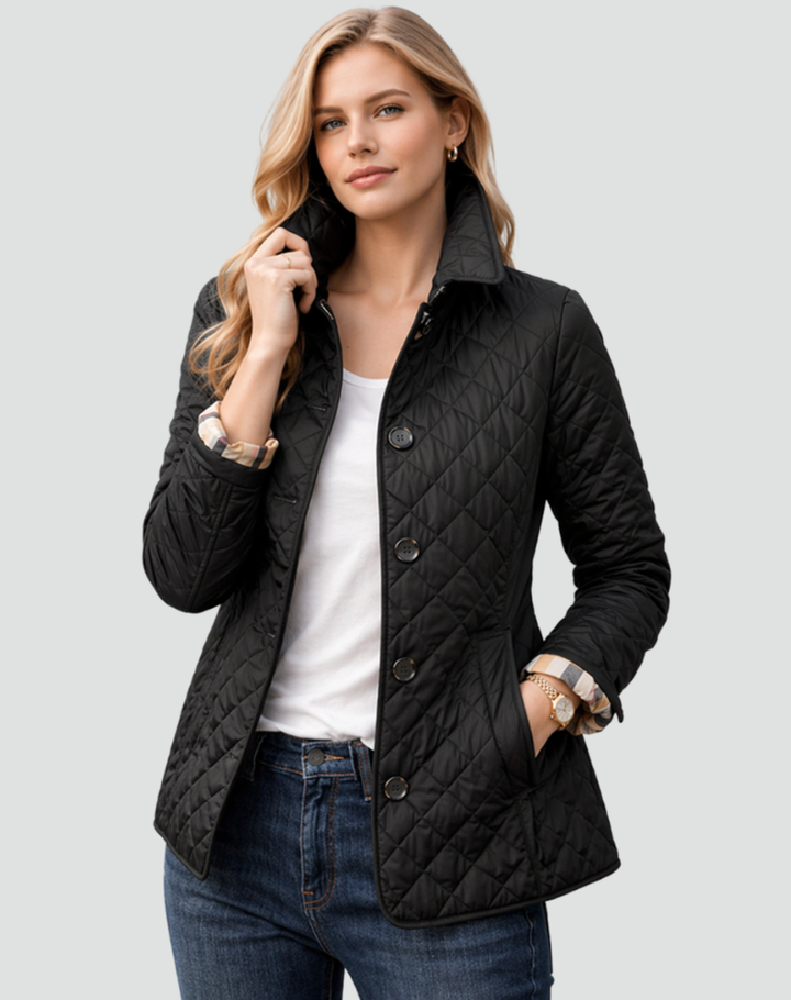 BELLUCCI MILANO | KURTKA QUILTED Z GUZIKAMI DLA KOBIET