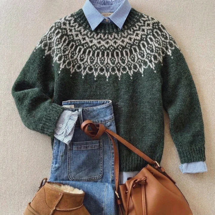 Tundra™ | Klasyczny Vintage Sweter z Dzianiny