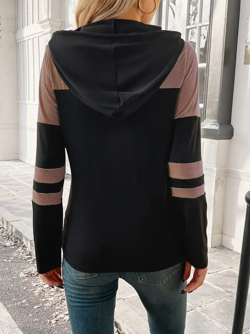 Elegancka Casual Hoodie z długim rękawem