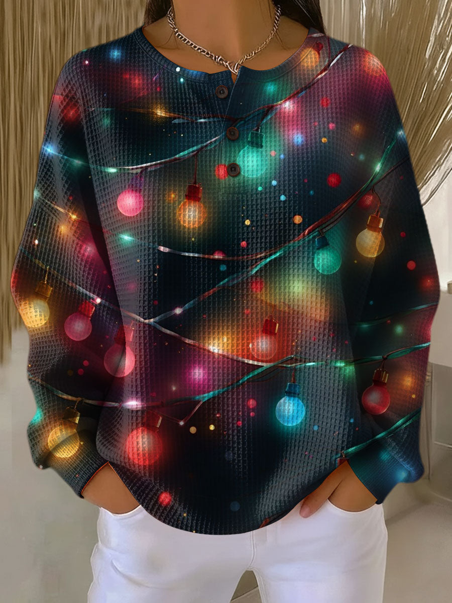 Noelle | Świąteczny Sweter z Lampkami