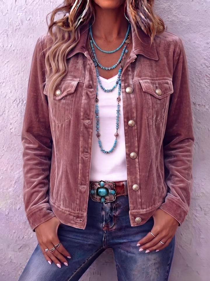 Raffaella | Vintage Boho Aksamitna Kurtka