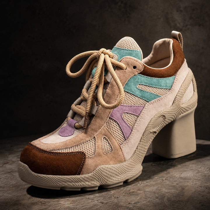 Patchina Colorblock Sport Heels