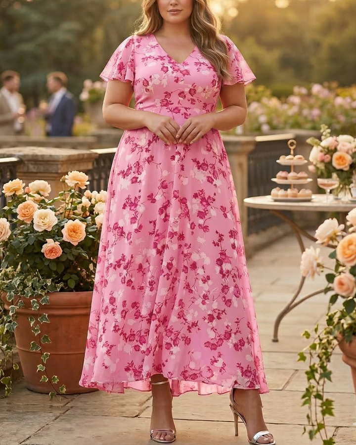 Aurelia | Glamourystyczna sukienka, która zakrywa brzuch
